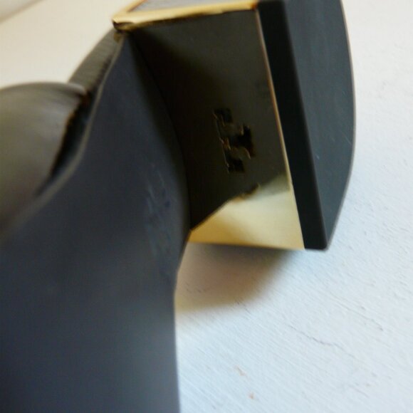 NEW Tory Burch size 7new black Juliana patent leather mules #49709 - Picture 12 of 15